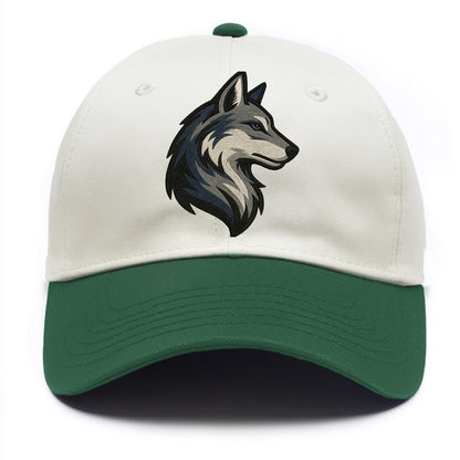 Lone Wolf Wanderer  - Two Tone Cap - Green