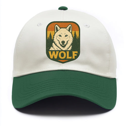 Arctic White Wolf  - Two Tone Cap