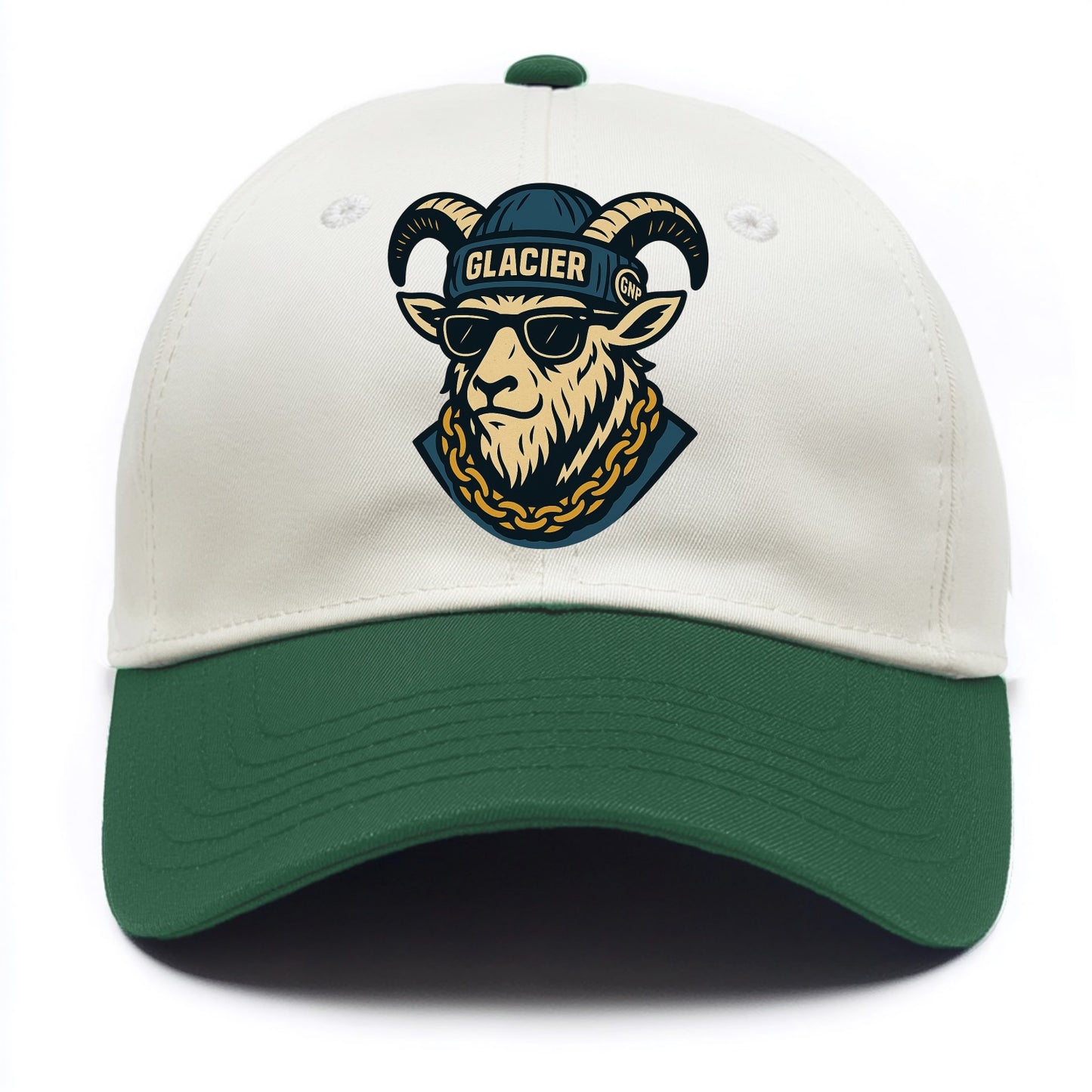 Glacier Mountain Goat - Two Tone Cap - Green
