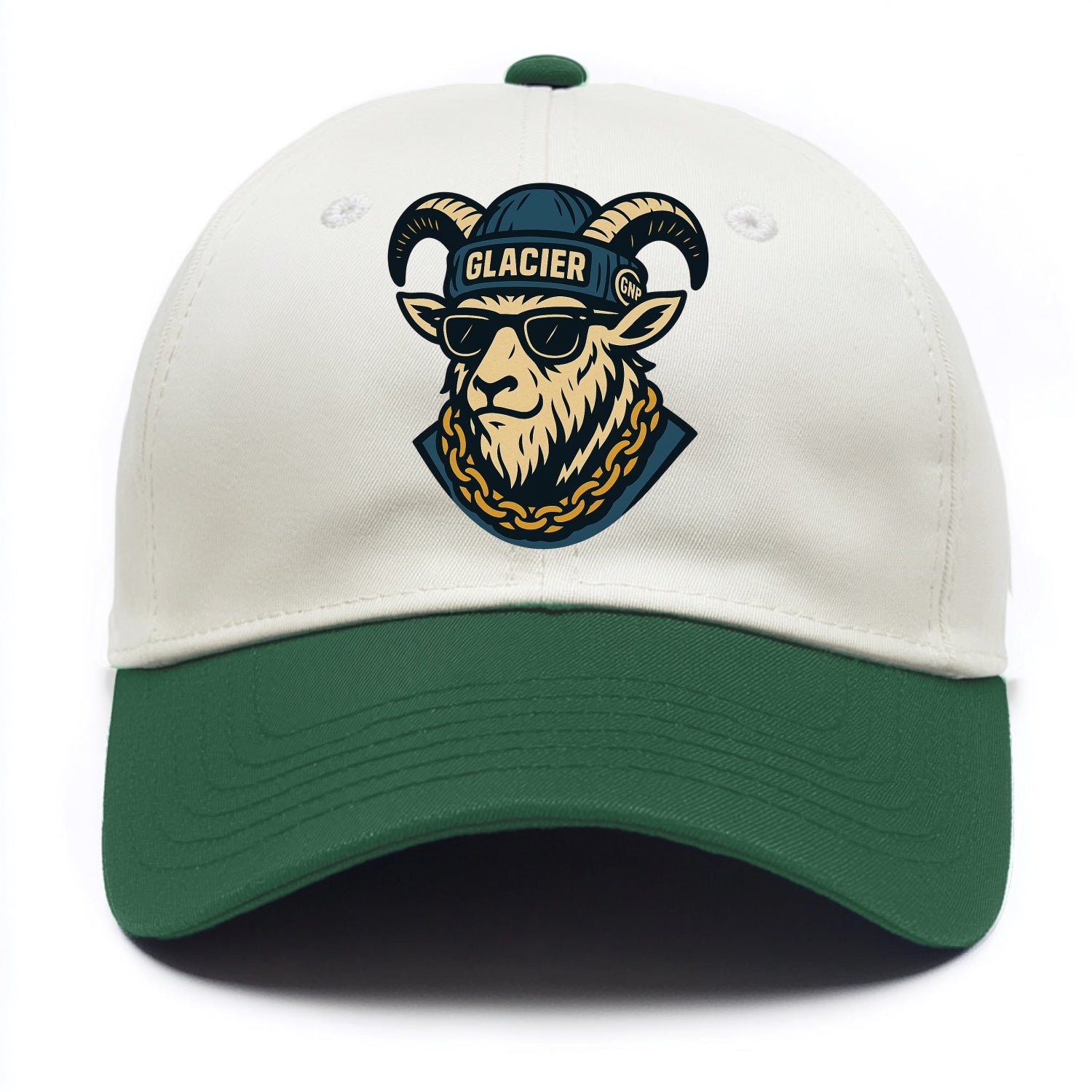 Glacier Mountain Goat - Two Tone Cap - Green
