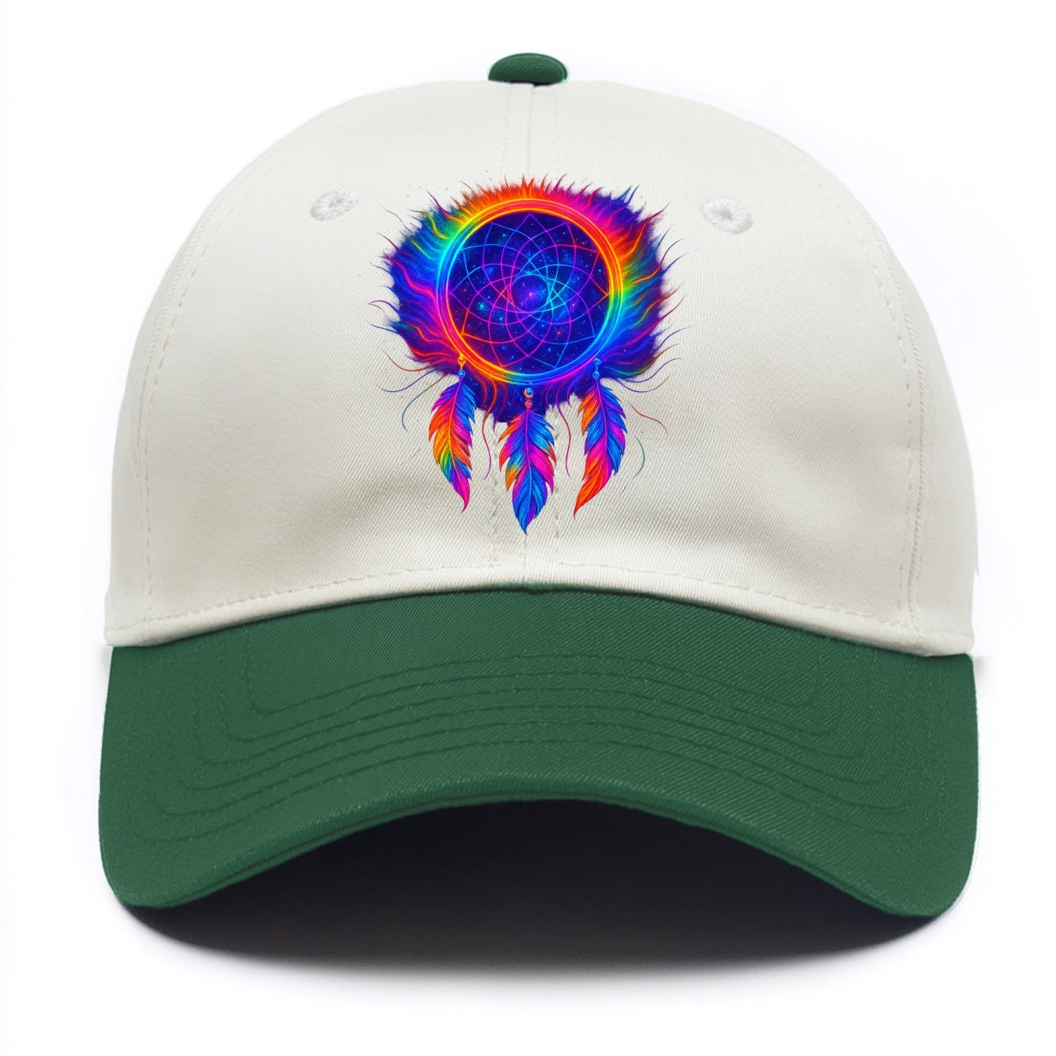 Dream Catcher Universe - Cosmic dreamcat - Two Tone Cap - Green