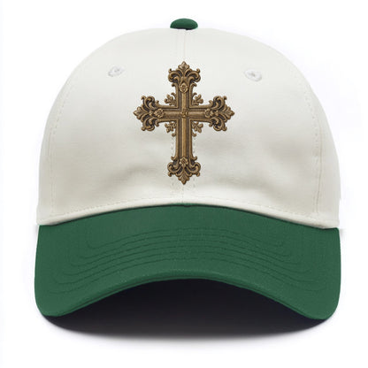 Victorian Cross  - Two Tone Cap - Green