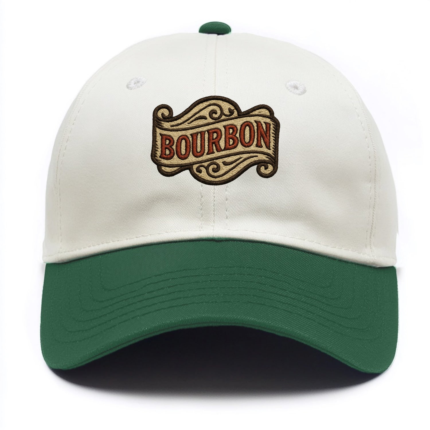 Bourbon Label  - Two Tone Cap - Green