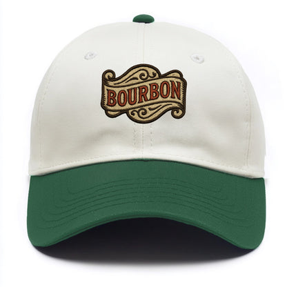 Bourbon Label  - Two Tone Cap - Green
