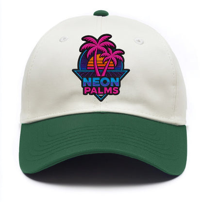 Neon Palms - Two Tone Cap - Green