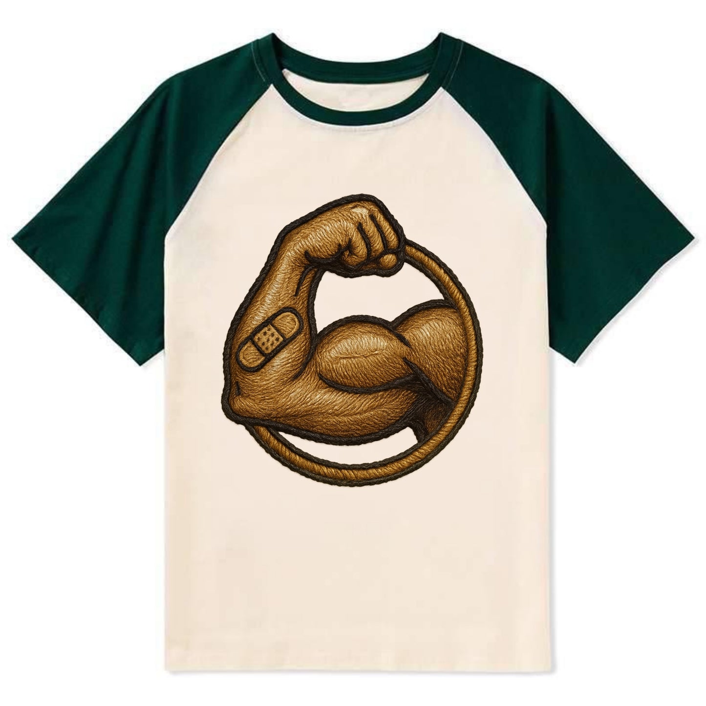 Sore Today Strong Tomorrow  - Contrast Raglan T-shirt - Green