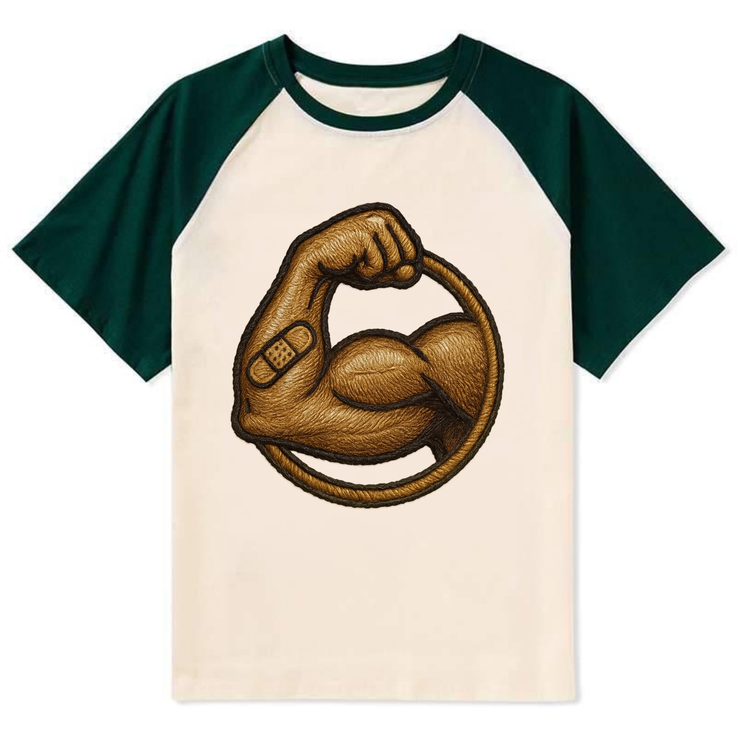 Sore Today Strong Tomorrow  - Contrast Raglan T-shirt - Green