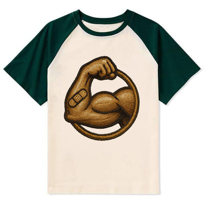 Sore Today Strong Tomorrow  - Contrast Raglan T-shirt - Green