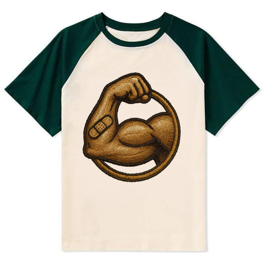 Sore Today Strong Tomorrow  - Contrast Raglan T-shirt - Green