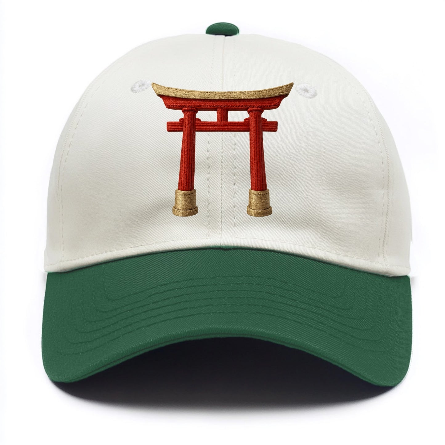 Japanese Torii Gate  - Two Tone Cap - Green