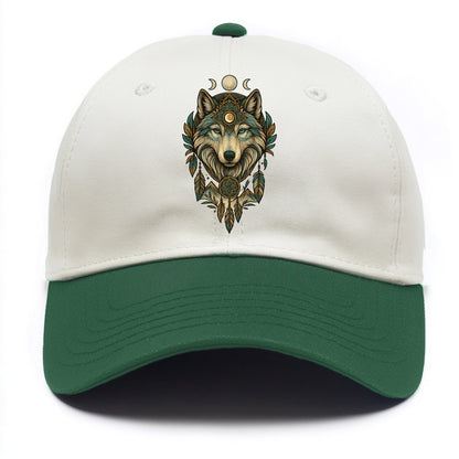 Pearl Wolf Shimmer  - Two Tone Cap - Green