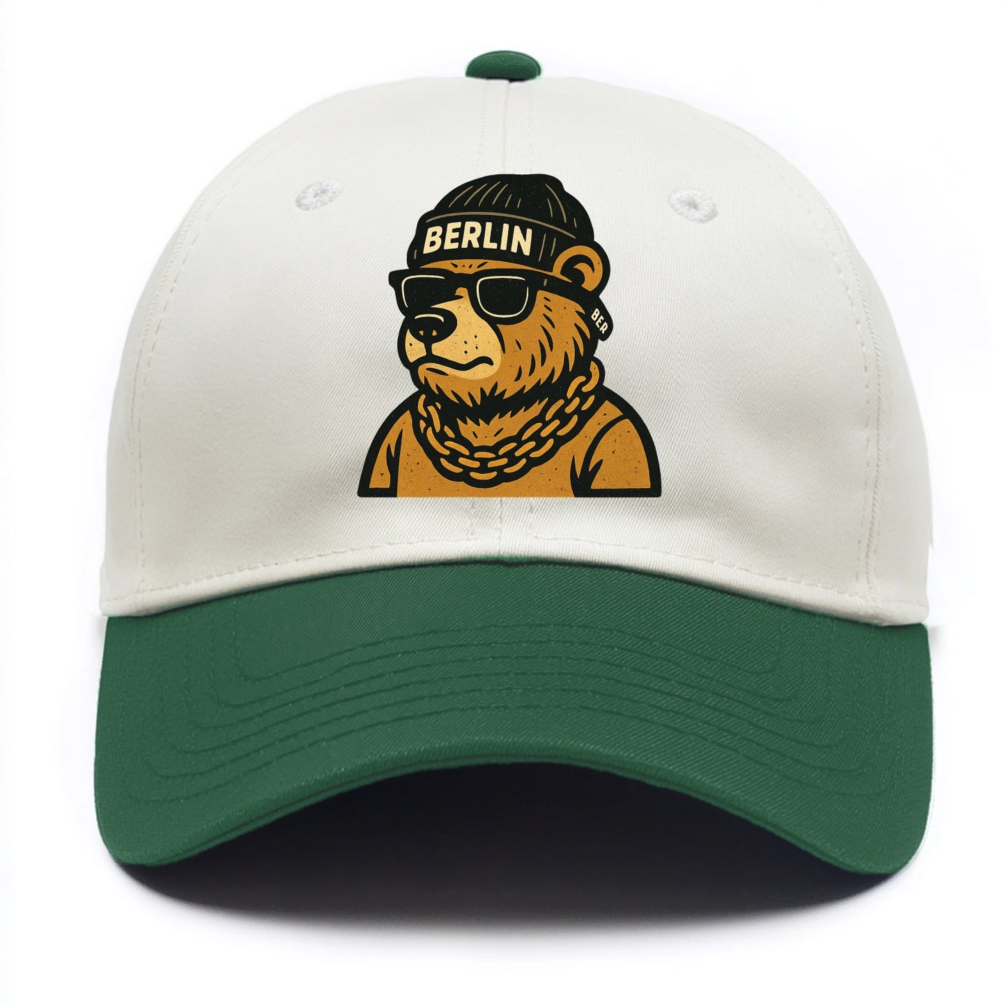Berlin Bear - Two Tone Cap - Green