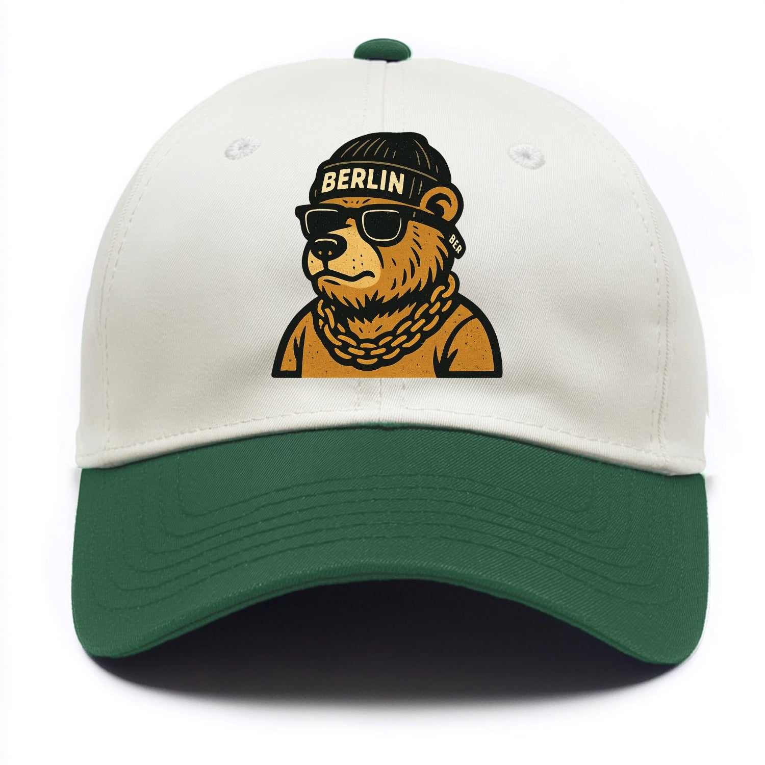 Berlin Bear - Two Tone Cap - Green