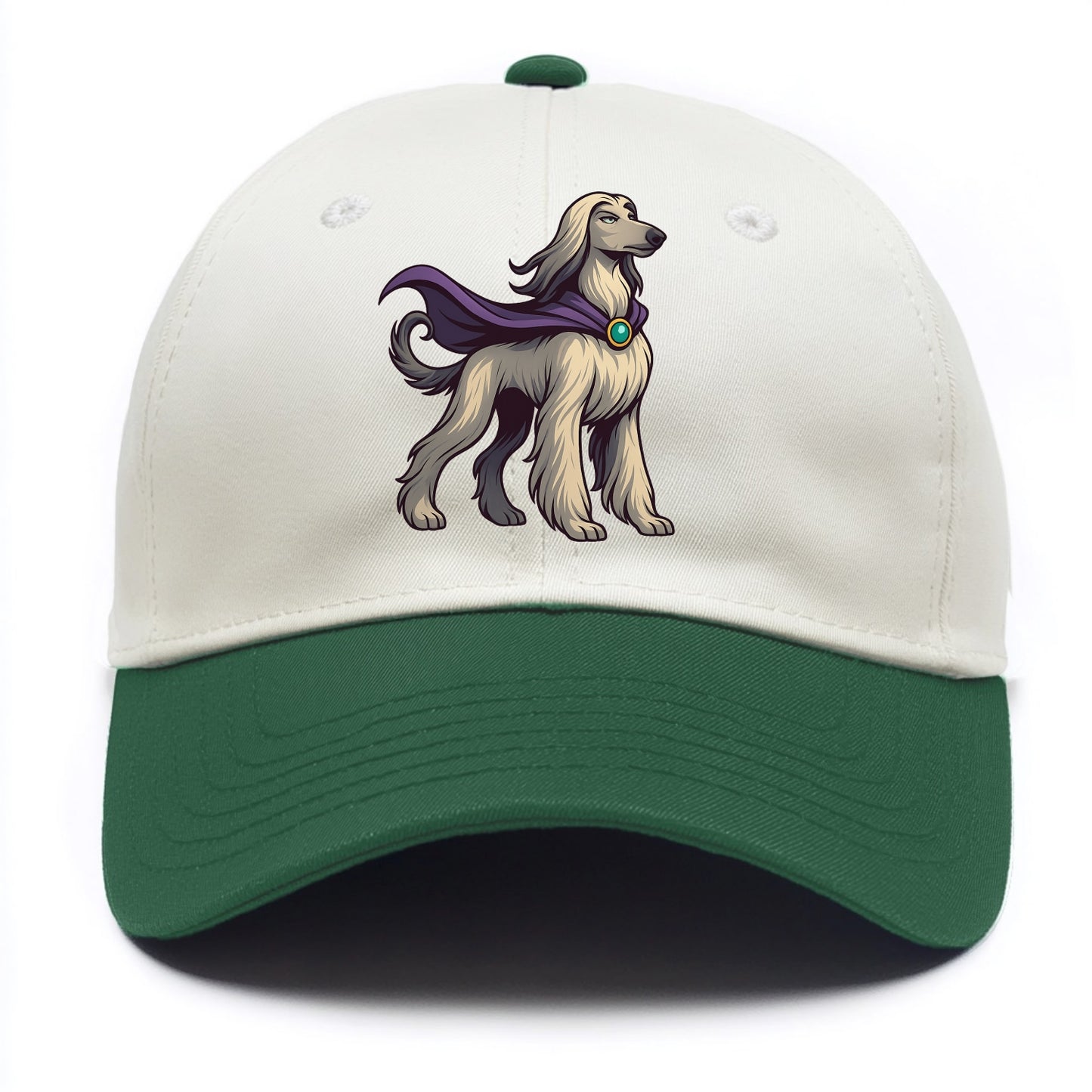 Afghan Hound Mystic Hero  - Two Tone Cap - Green