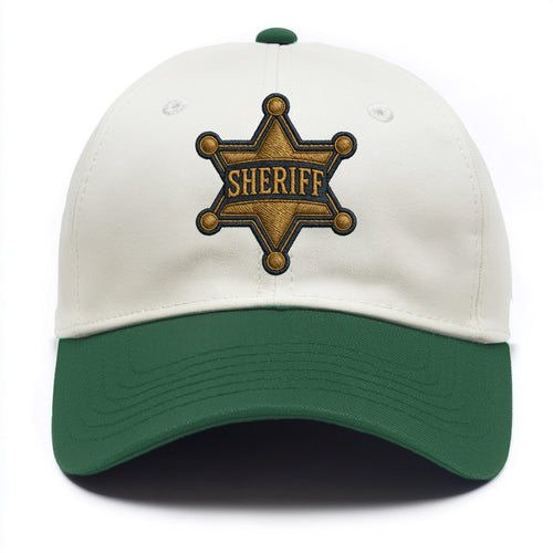 Sheriff Badge  - Two Tone Cap