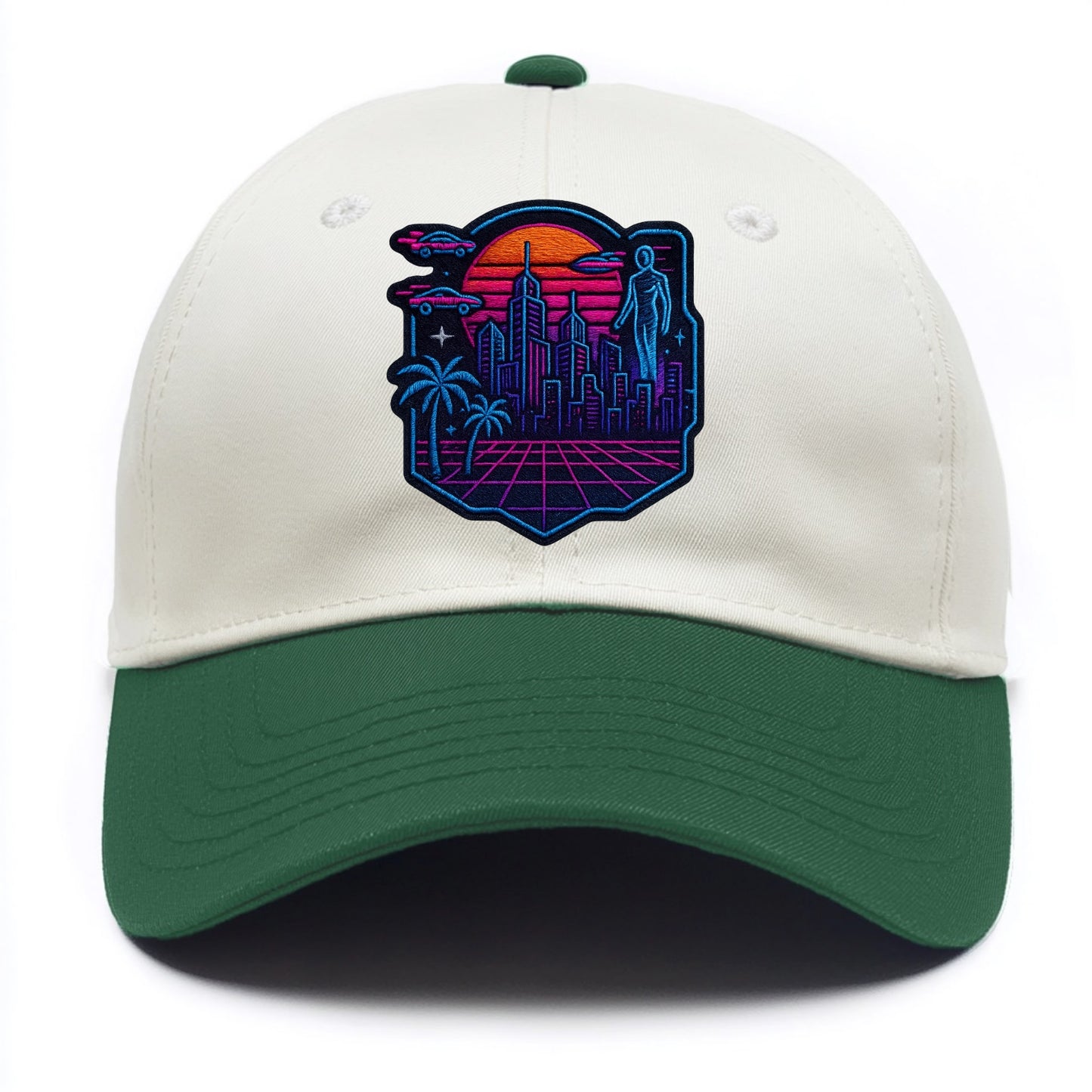 Cyberpunk City - Two Tone Cap - Green