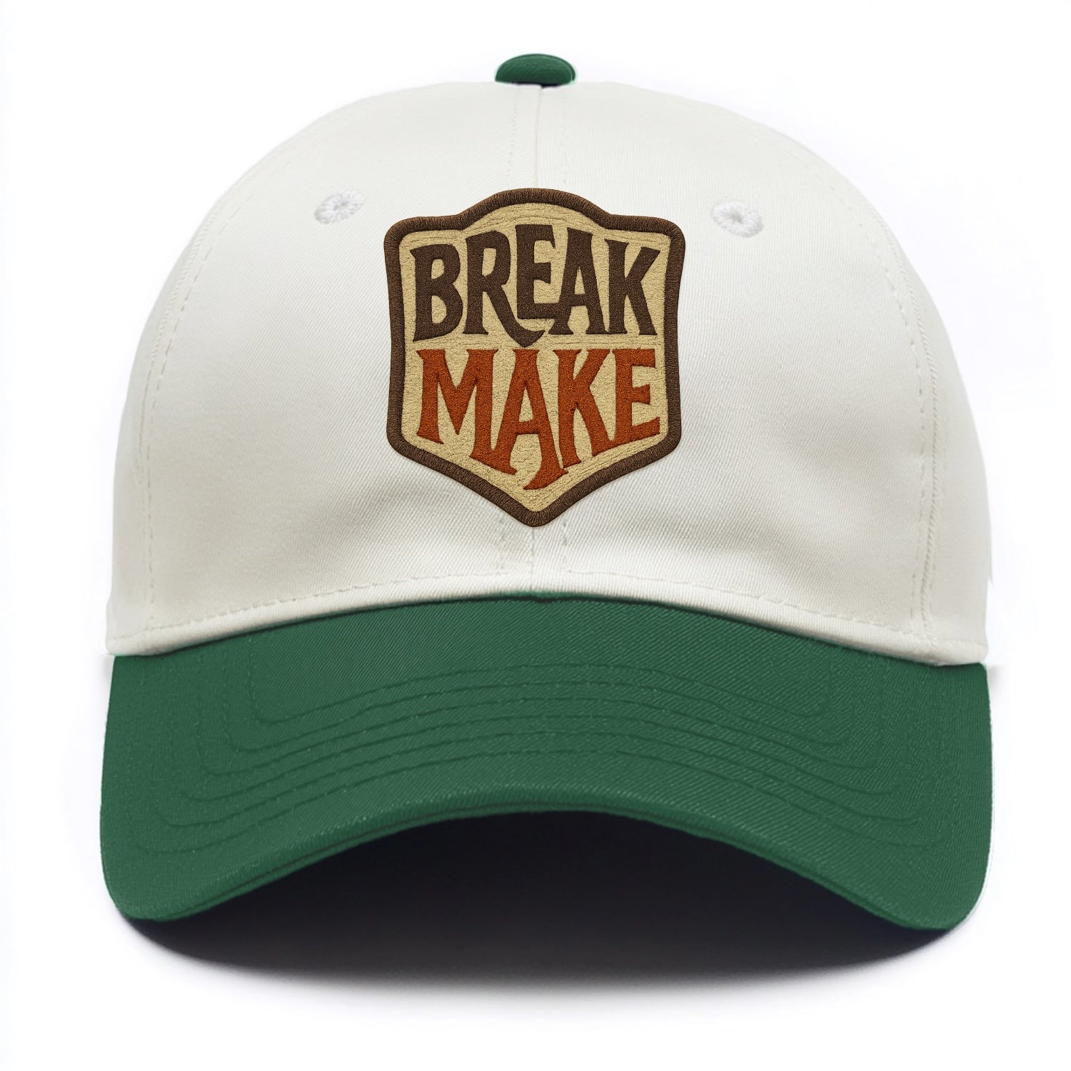 BREAK;MAKE THE RULES Rebel Red Snapback - Two Tone Cap - Green