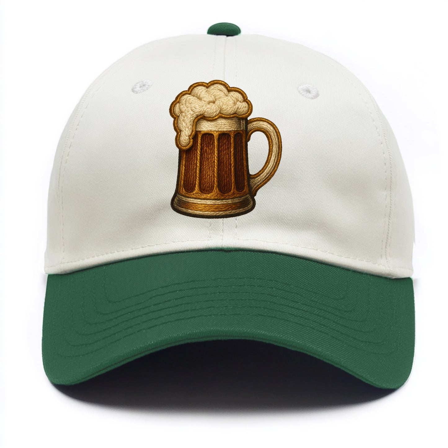 Beer Mug  - Two Tone Cap - Green