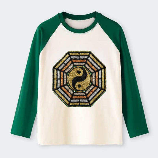 Bagua - Raglan Long Sleeve T-Shirt - Green