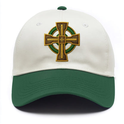 Durrow Cross - Two Tone Cap - Green