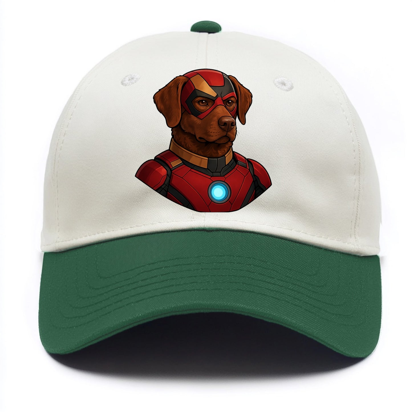 Chesapeake Bay Retriever Loyal Hero  - T Two Tone Cap - Green