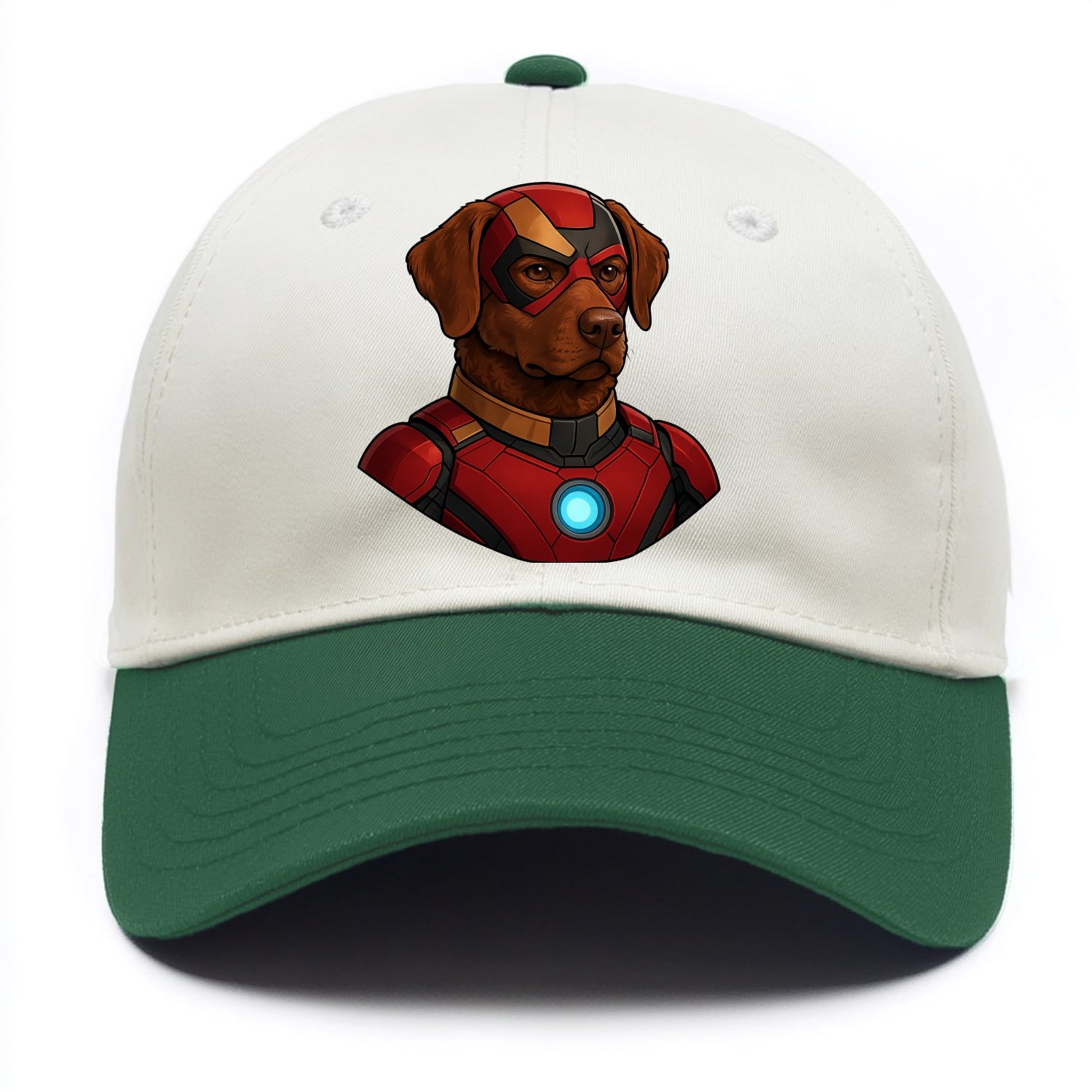 Chesapeake Bay Retriever Loyal Hero  - T Two Tone Cap - Green