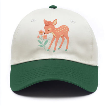 Coral Fawn - Two Tone Cap - Green