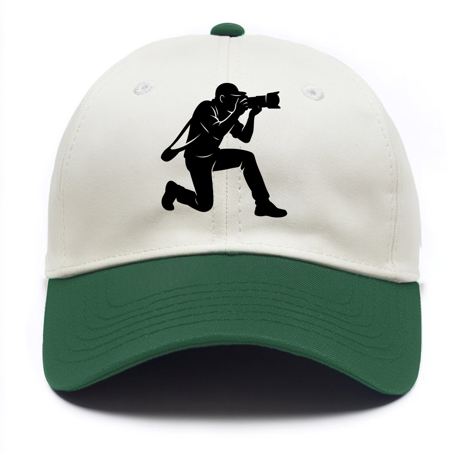 Photographer capturing perfect shot - Two Tone Cap - Green