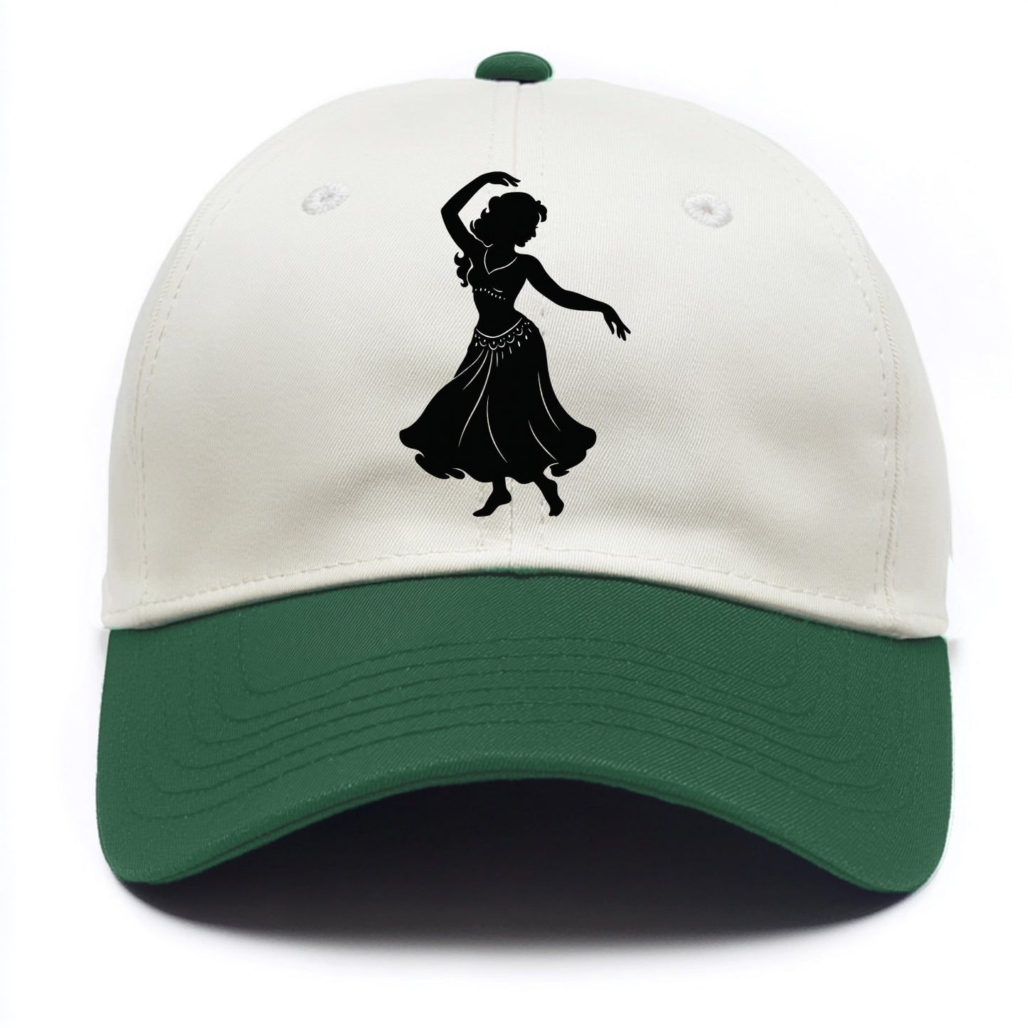 Belly dancer graceful gesture - Two Tone Cap - Green