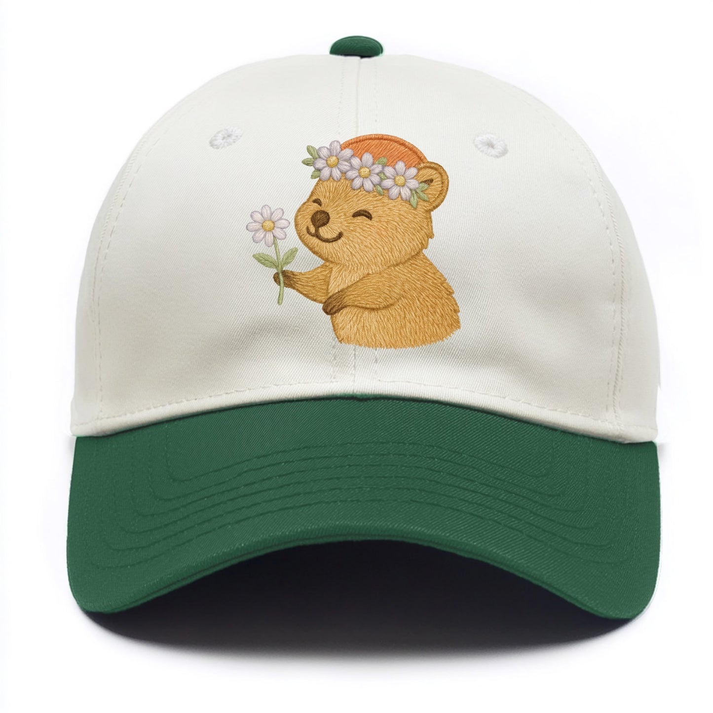 Quokka Daisy Chain - Two Tone Cap - Green