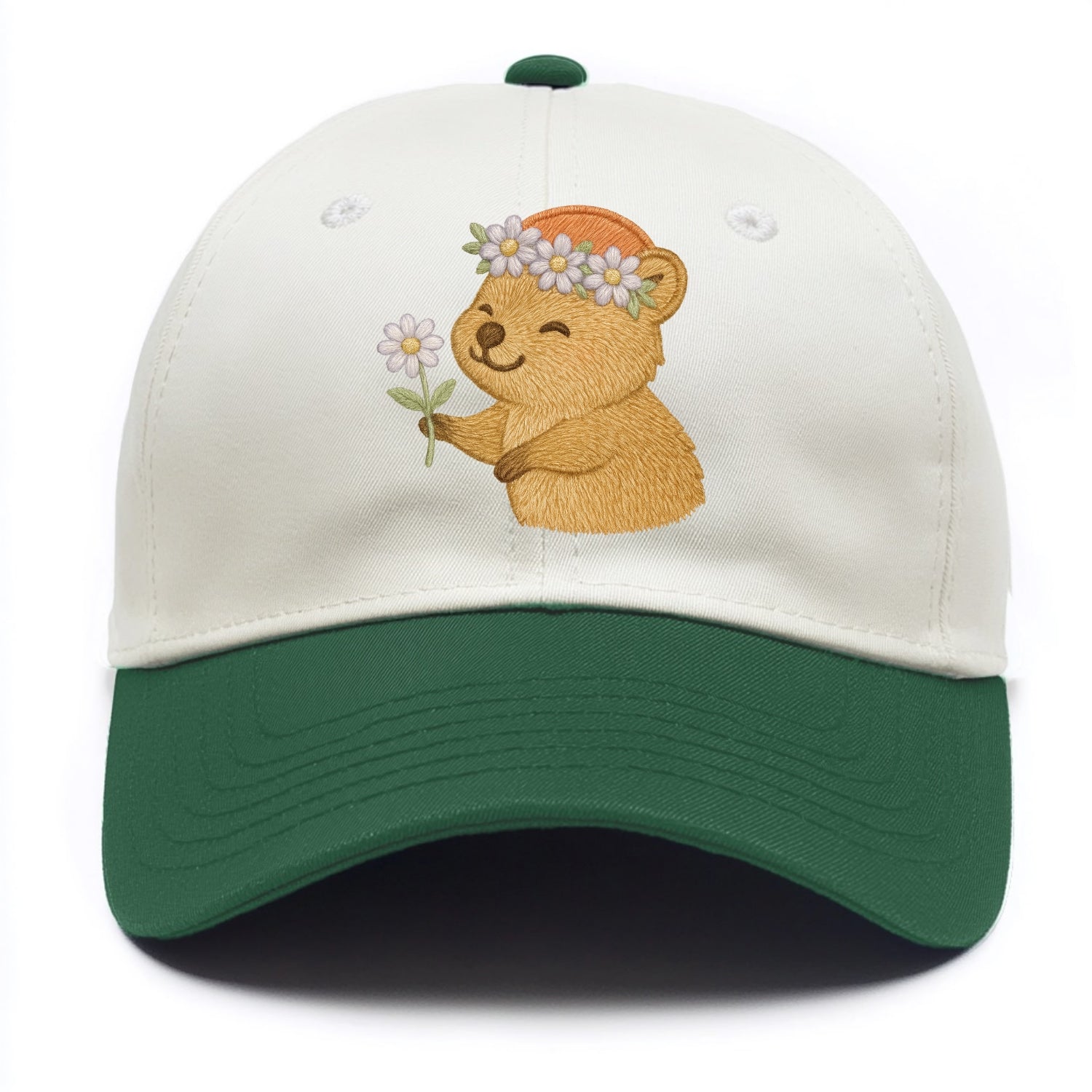 Quokka Daisy Chain - Two Tone Cap - Green