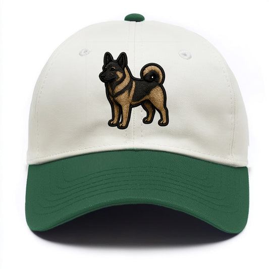 Norwegian Elkhound - Trendy Nordic desig - Two Tone Cap - Green
