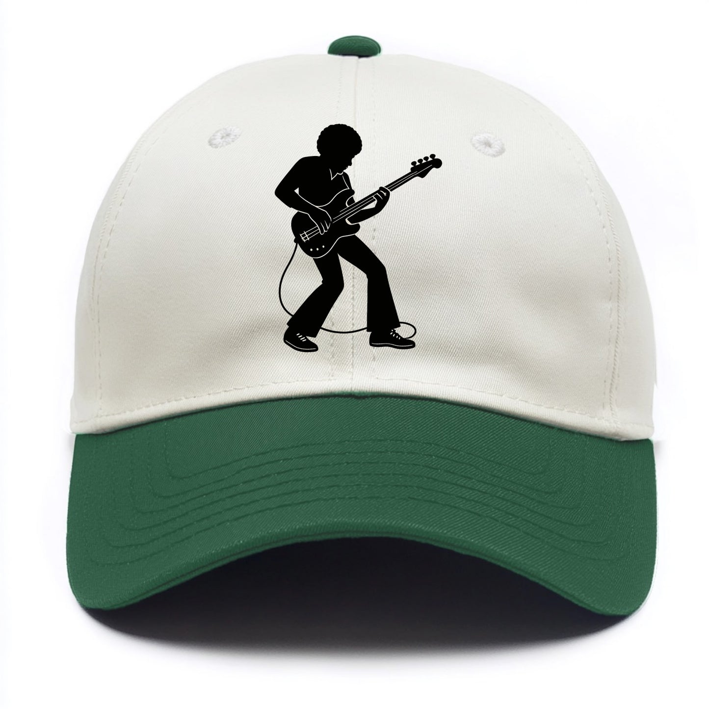 Bass guitarist slap technique - Two Tone Cap - Green
