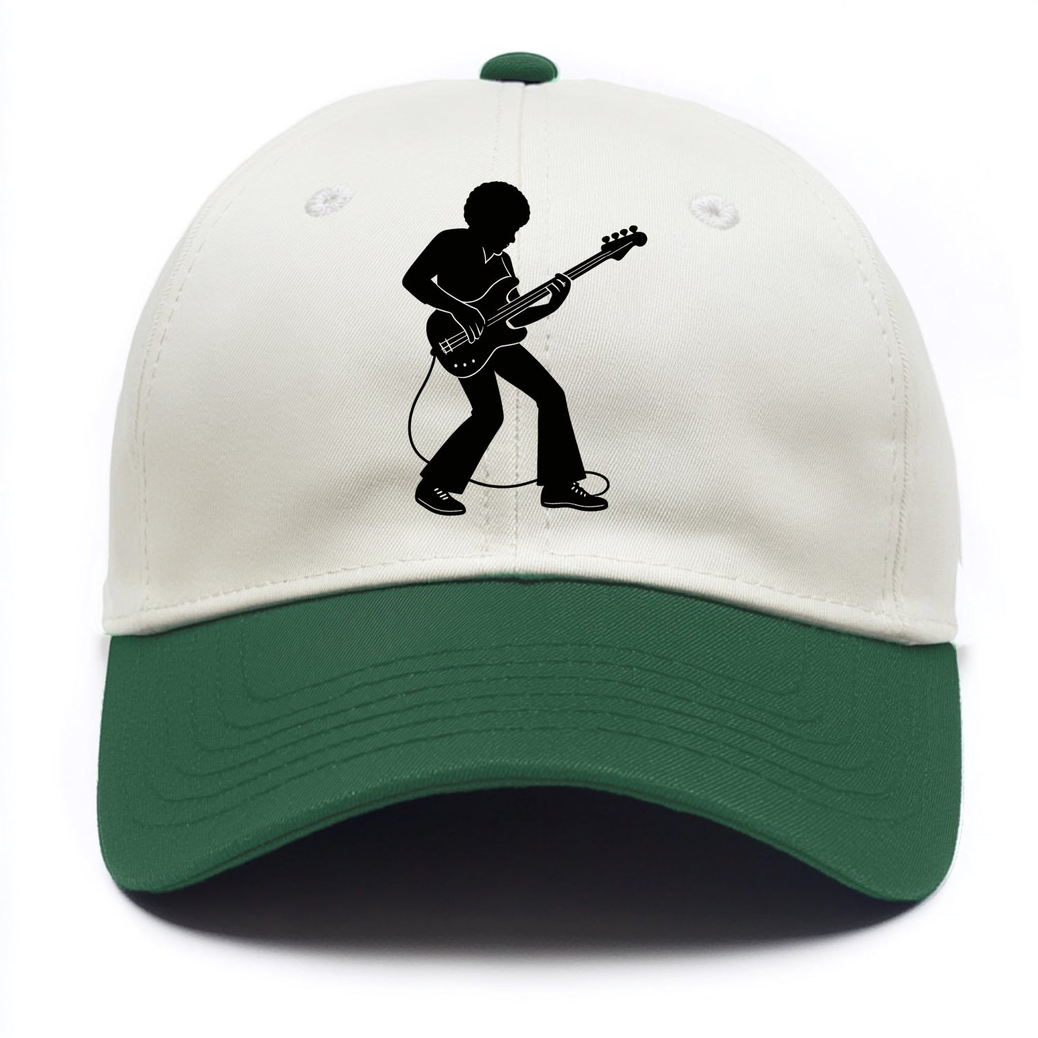 Bass guitarist slap technique - Two Tone Cap - Green