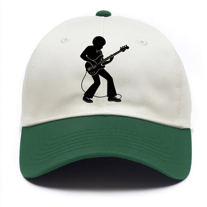 Bass guitarist slap technique - Two Tone Cap - Green