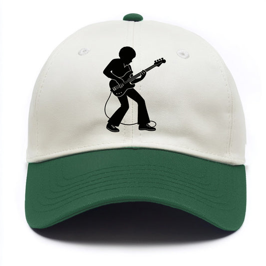 Bass guitarist slap technique - Two Tone Cap - Green