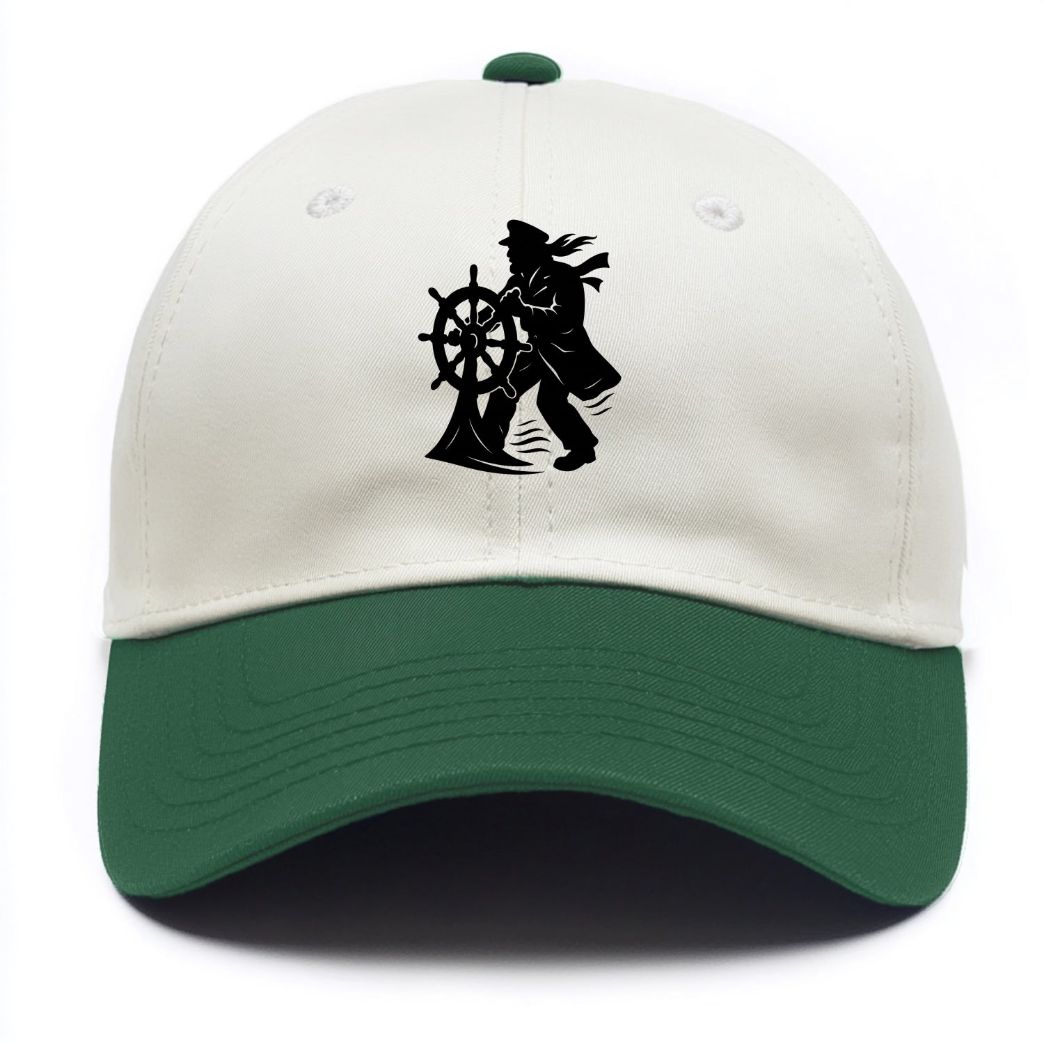 Sailor with ship wheel - Two Tone Cap - Green