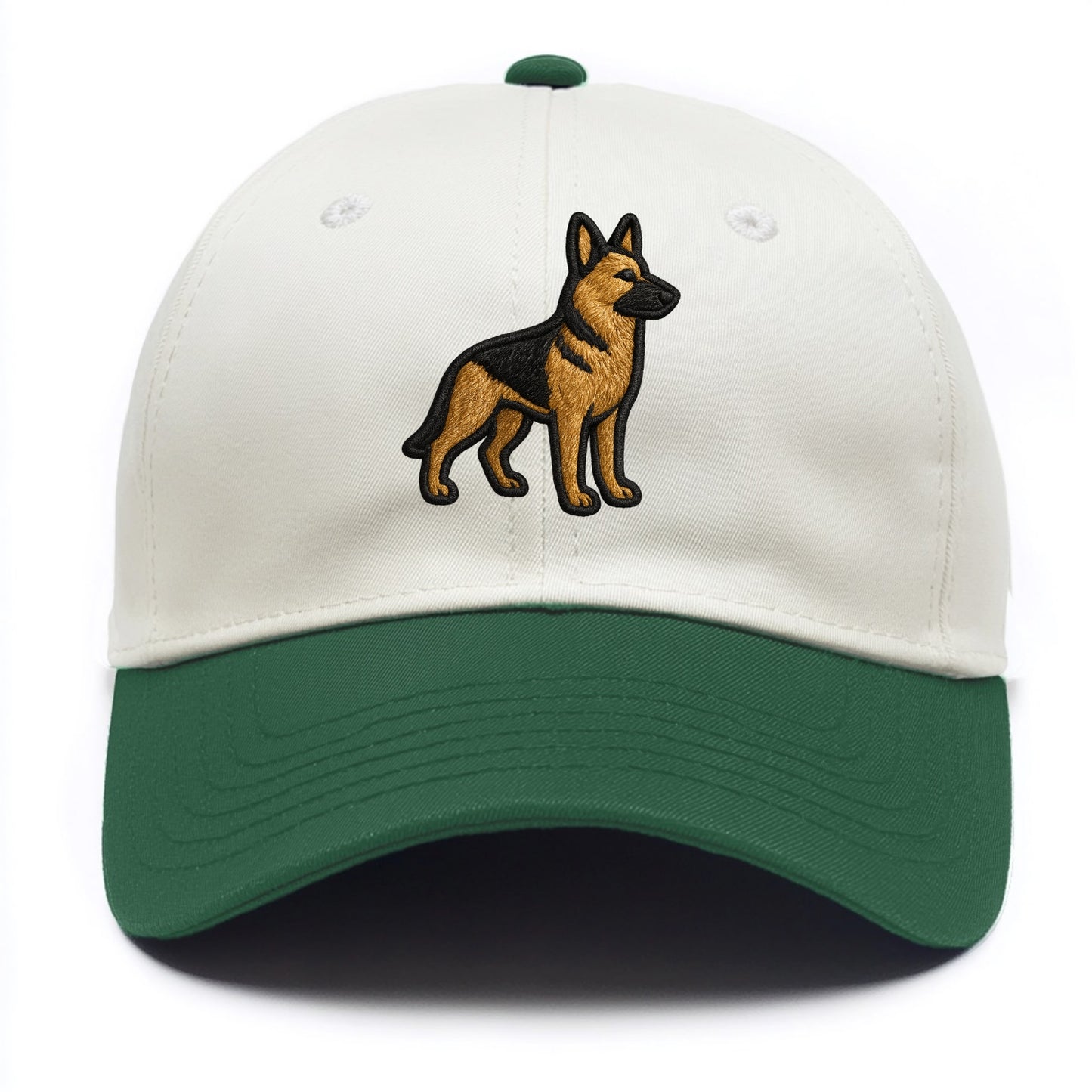 German Shepherd - Trendy minimal silhoue - Two Tone Cap - Green