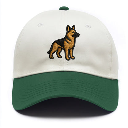 German Shepherd - Trendy minimal silhoue - Two Tone Cap - Green
