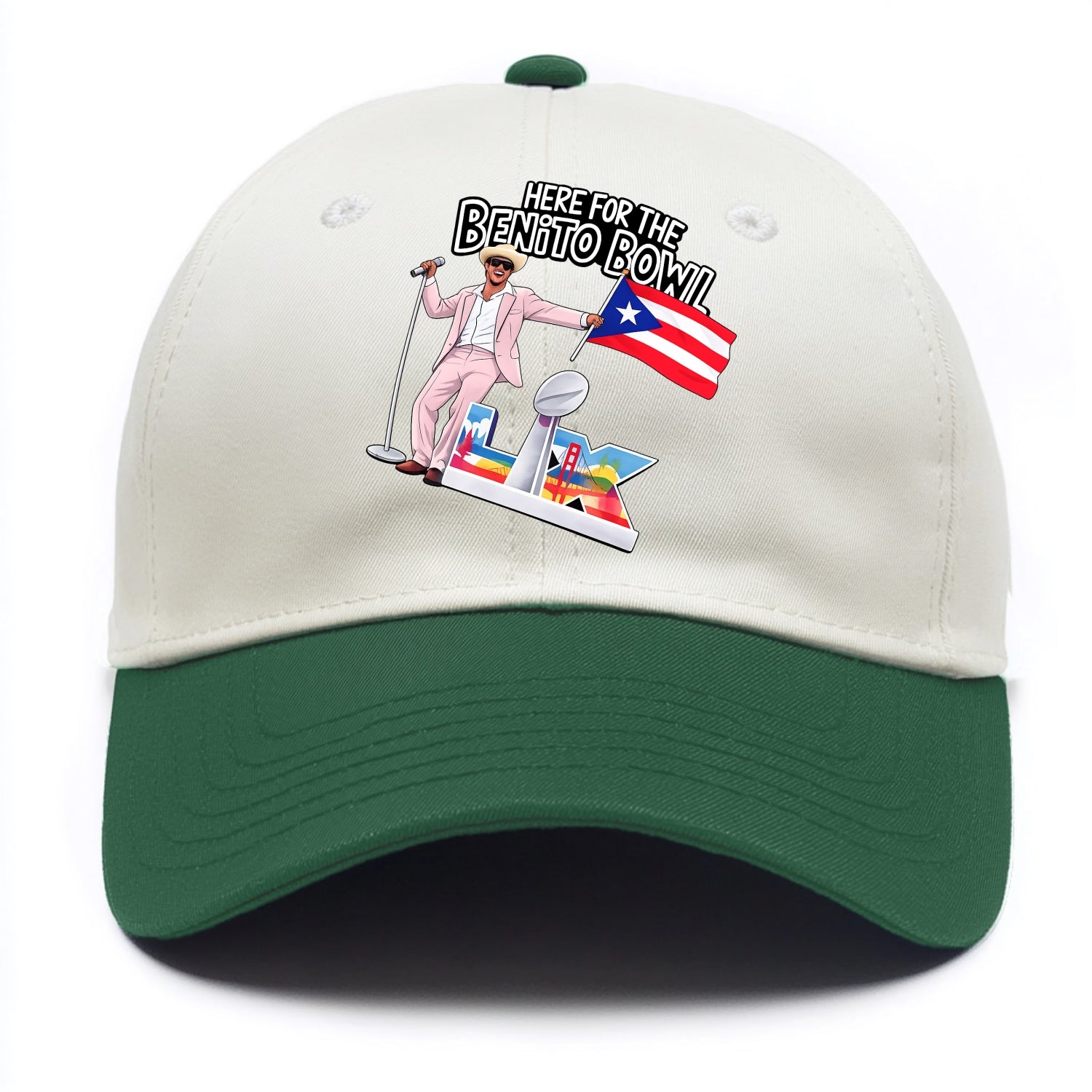 Here For The Bento Bowl - Two Tone Cap - Green