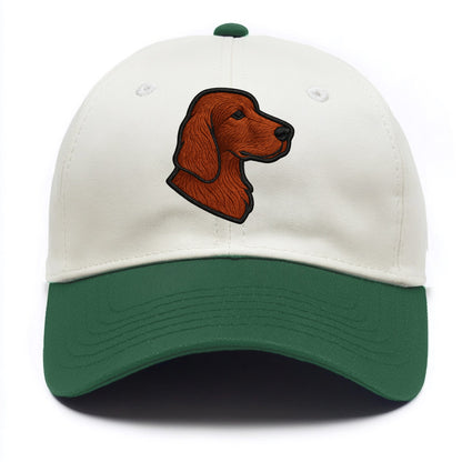 Irish Setter - Contemporary red setter l - Two Tone Cap - Green