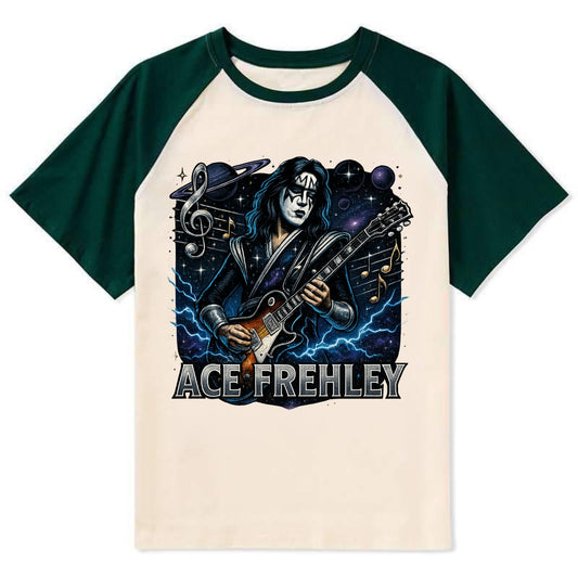 Ace Musical Cosmos - Contrast Raglan T-shirt - Green