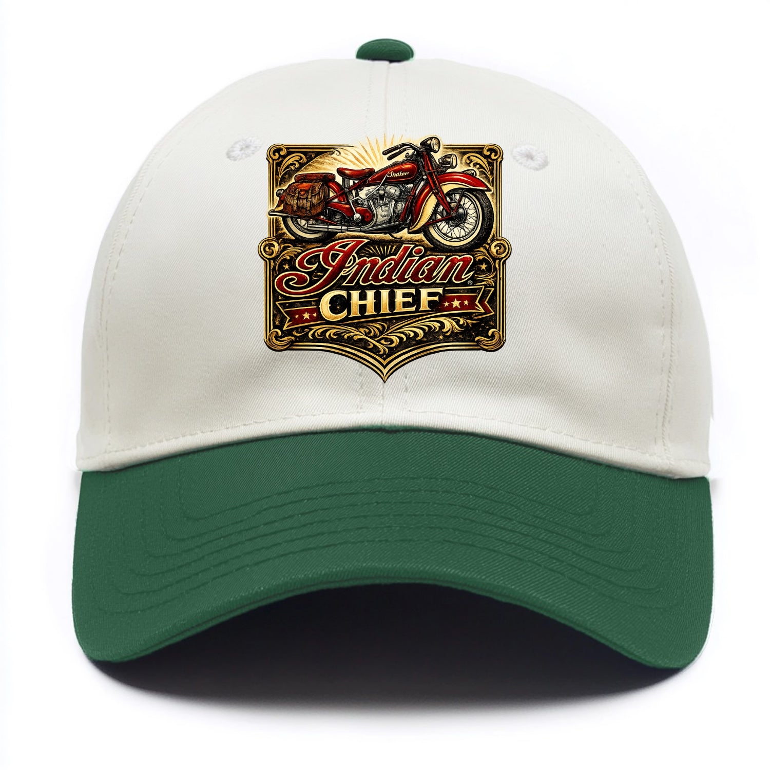 Classic Indian Chief - Two Tone Cap - Green