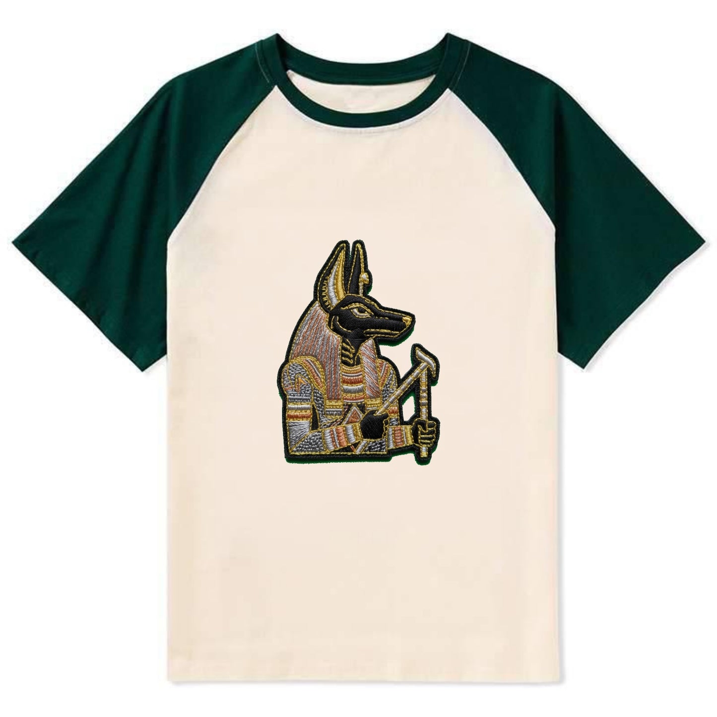 Anubis - Contrast Raglan T-shirt - Green