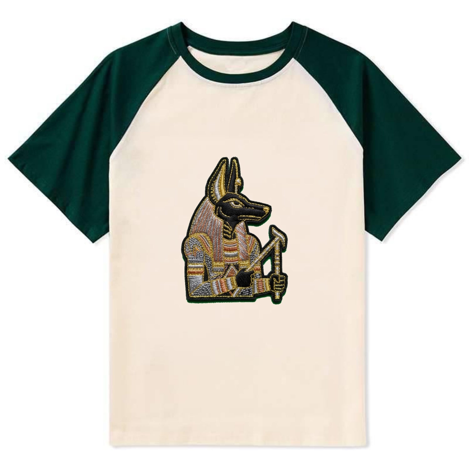 Anubis - Contrast Raglan T-shirt - Green