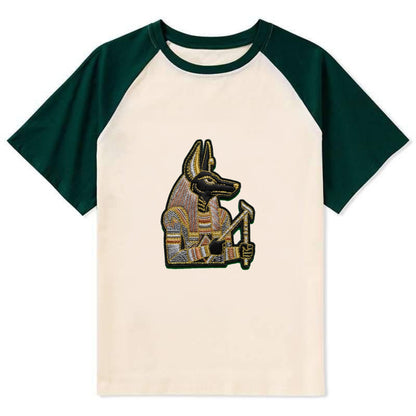 Anubis - Contrast Raglan T-shirt - Green