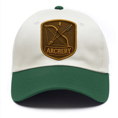 Bow and arrow crossed - archery enthusiast - Two Tone Cap - Green