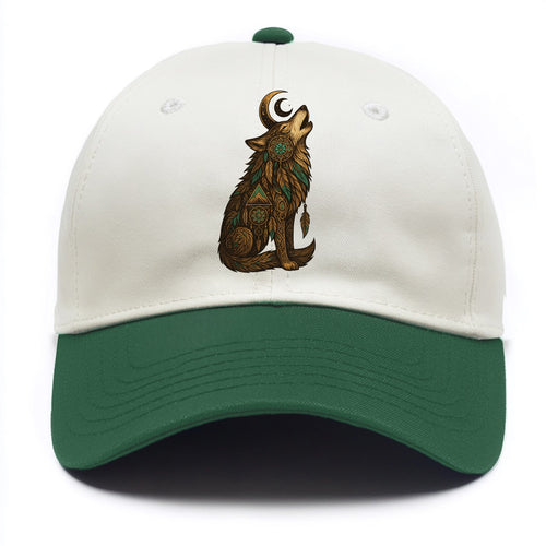 Celestial Moon Wolf  - Two Tone Cap