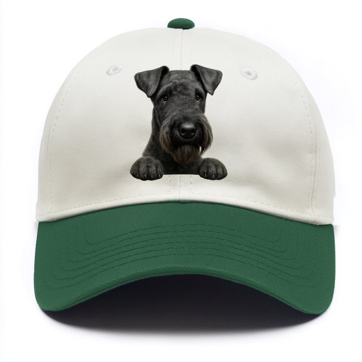 Kerry Blue Terrier  - Two Tone Cap - Green