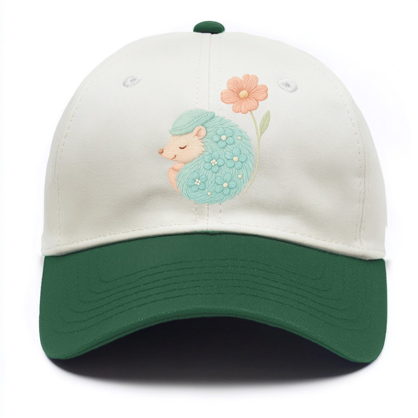 Aqua Hedgehog - Two Tone Cap - Green